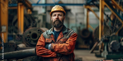 Industrial engineer standing in warehouse © Brian