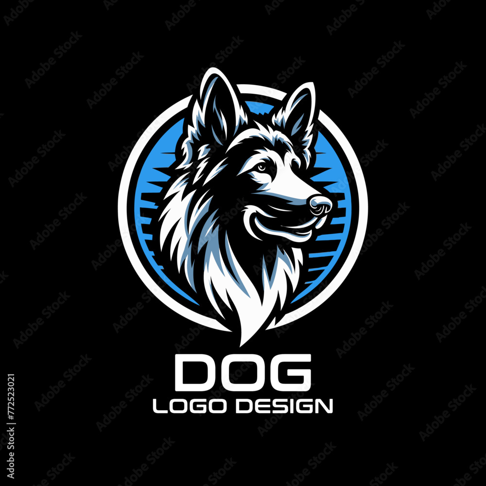 Fototapeta premium Dog Vector Logo Design
