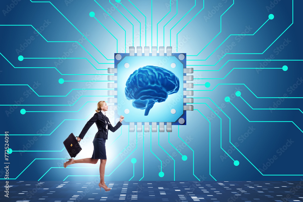 Concept of AI - artificial intelligence in action Concept of AI - artificial intelligence in action