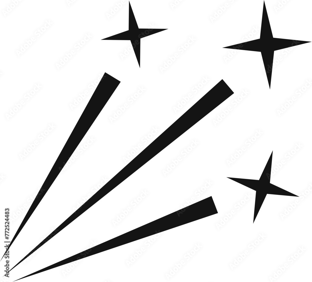 Sparks vector icon, design element Sparks vector icon, design element
