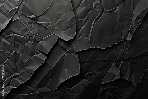 Vintage Black Paper Texture: Dive into the depths of nostalgia with this aged black paper background, adorned with torn edges.