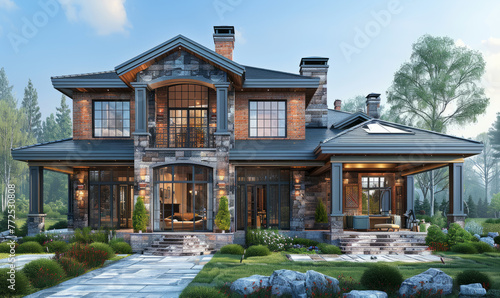 Luxury house exterior