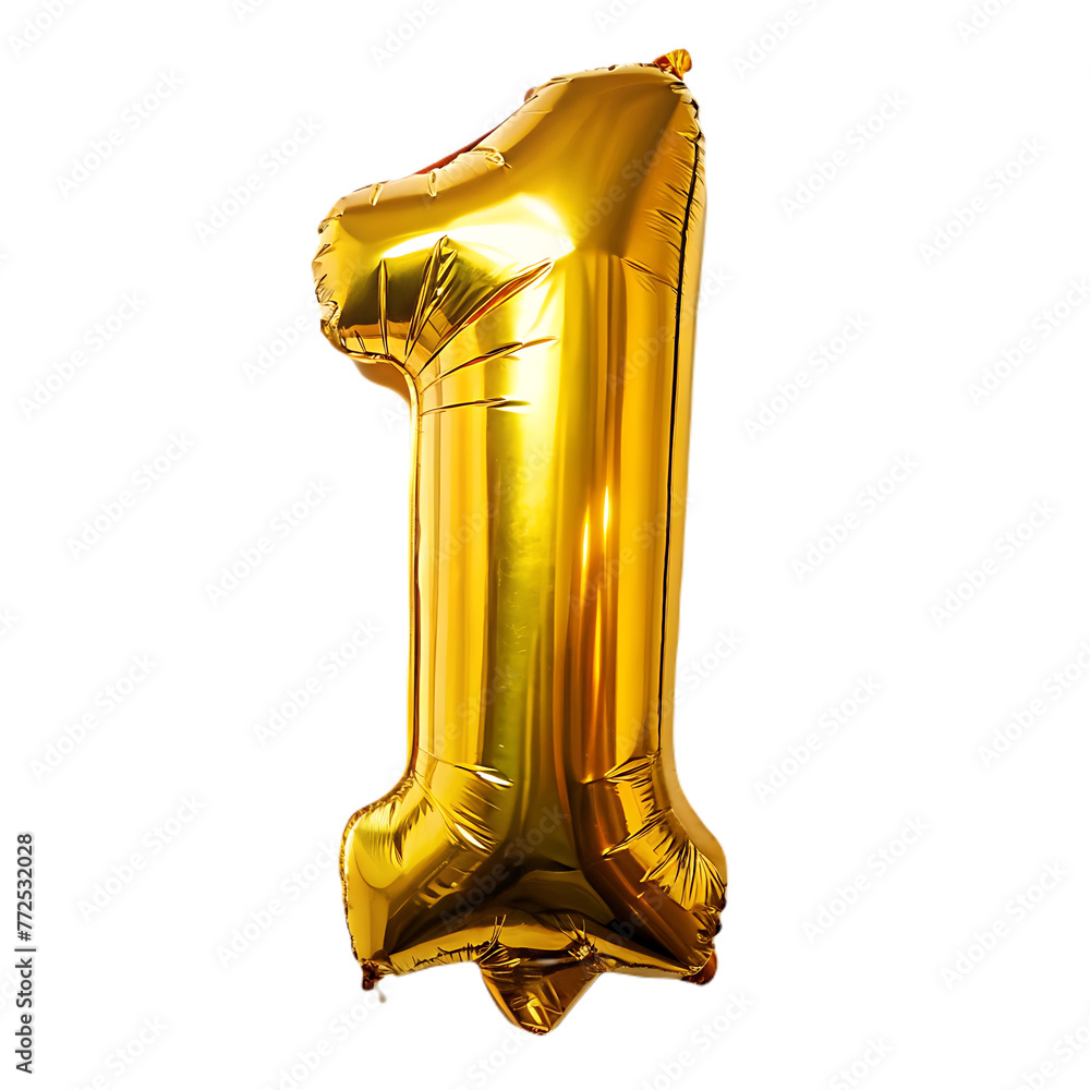 golden foil balloon number 1 golden foil balloon number 1