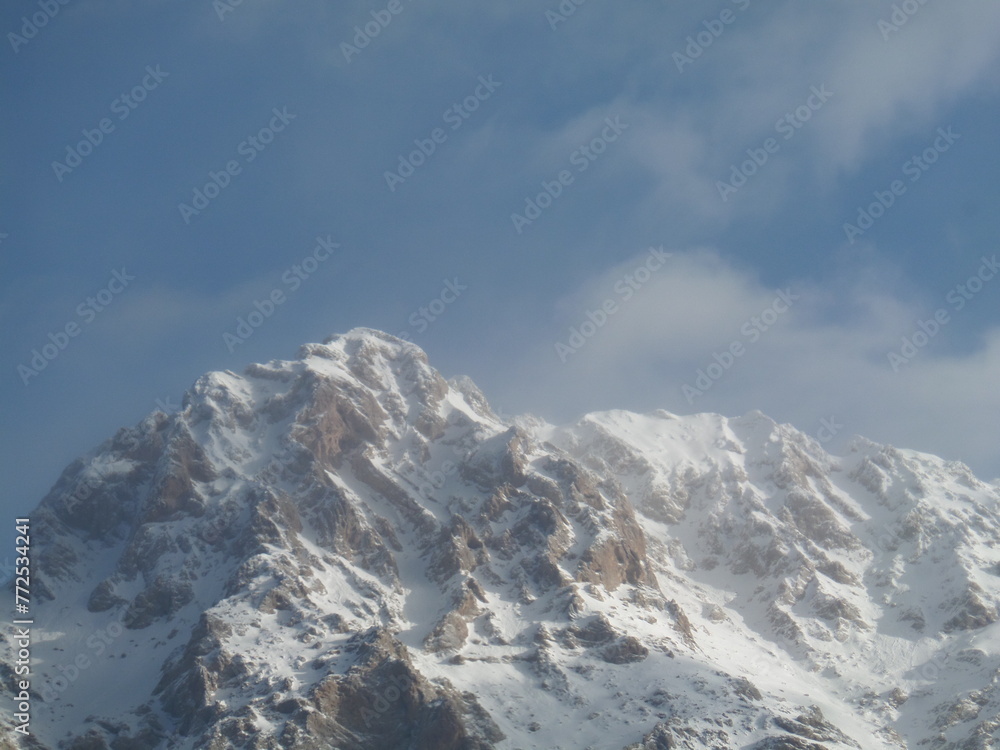 snow covered mountains in Iran 