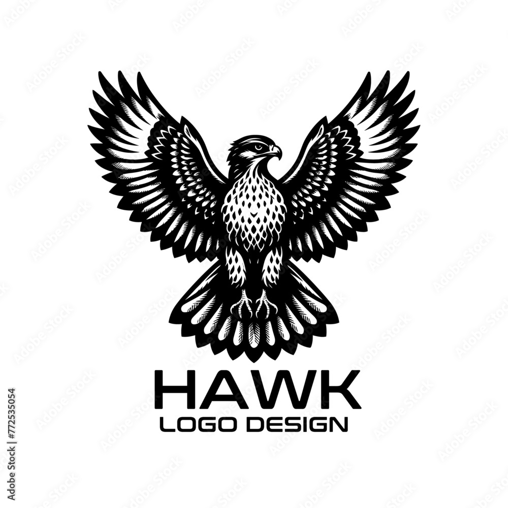 Obraz premium Hawk Vector Logo Design