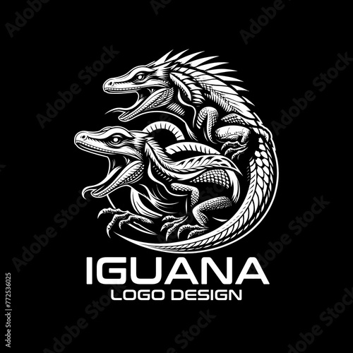 Iguana Vector Logo Design
