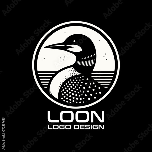 Loon Vector Logo Design