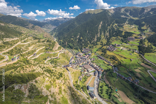 One of towns between the Pyrenees mountains - Andorra