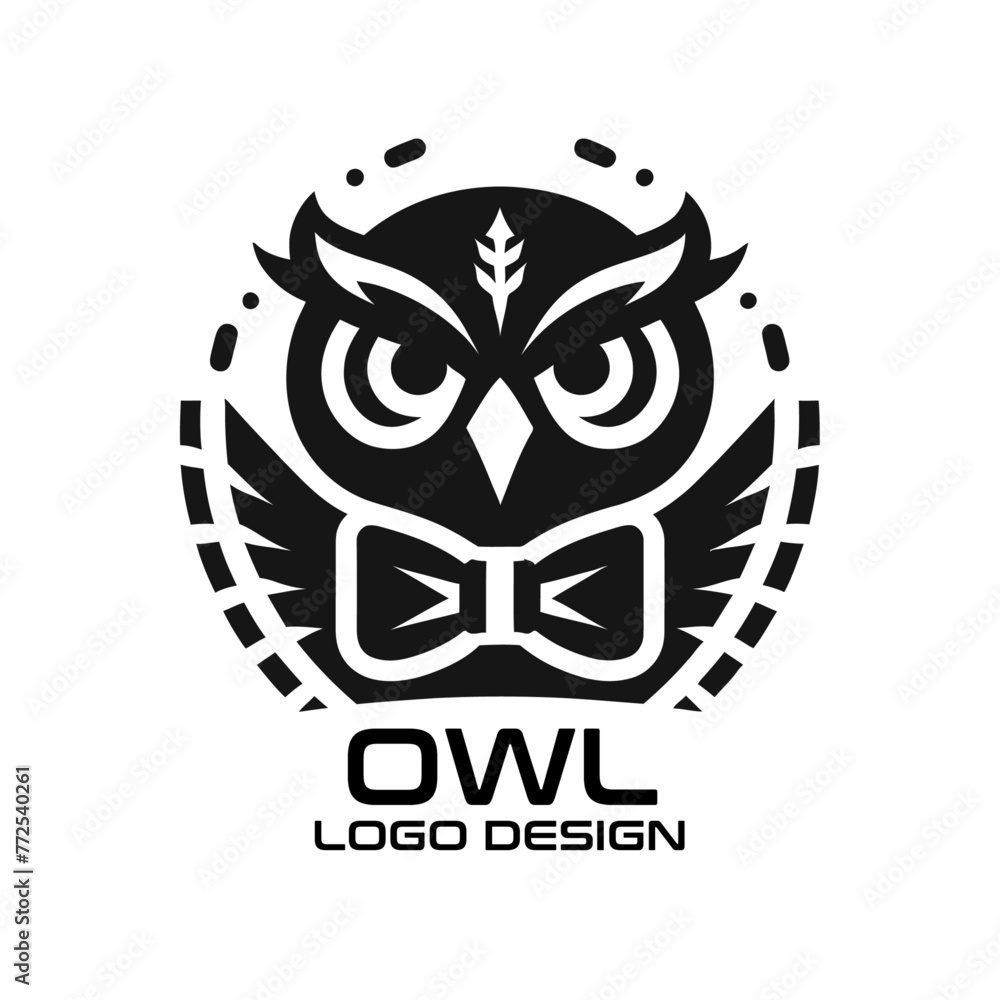 Owl Vector Logo Design Owl Vector Logo Design