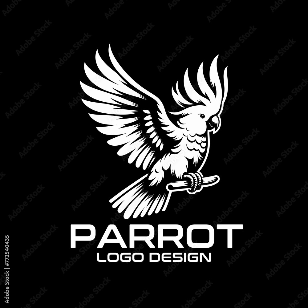 Obraz premium Parrot Vector Logo Design