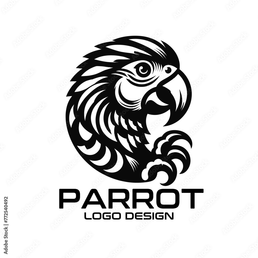 Fototapeta premium Parrot Vector Logo Design