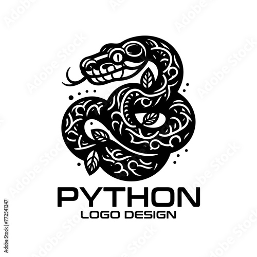 Python Vector Logo Design
