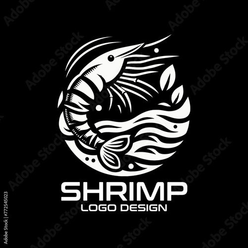 Shrimp Vector Logo Design