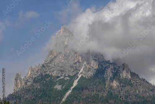 Summer view of the famous Pale di San Martino  landscape  near San Martino di Castrozza  Italian Dolomites  Europe                        