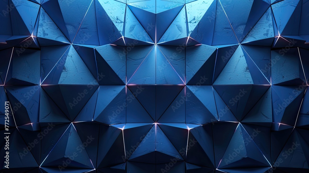 3d render dark blue Neon abstract geometric pattern background 3d render dark blue Neon abstract geometric pattern background