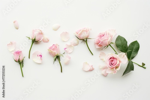 Pink and white flowers formed into the word love  creating a romantic and elegant display
