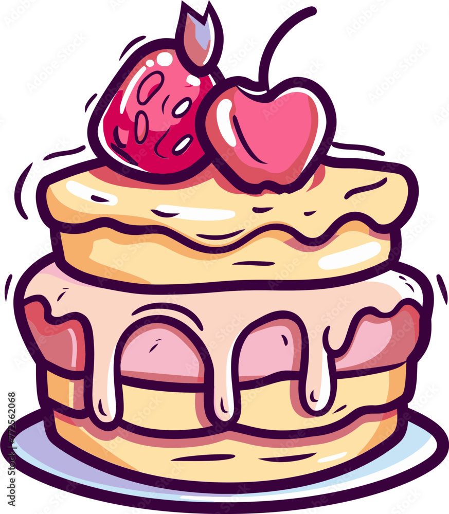 Sugary Sensations in Pixels Crafting Cake Vector Indulgence Sugary Sensations in Pixels Crafting Cake Vector Indulgence