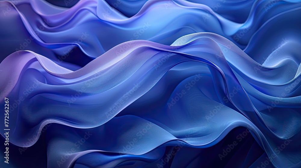 Curvy Blue Surfaces. Modern Abstract 3D Background. abstract blue background with layers of silk folded drapery Curvy Blue Surfaces. Modern Abstract 3D Background. abstract blue background with layers of silk folded drapery