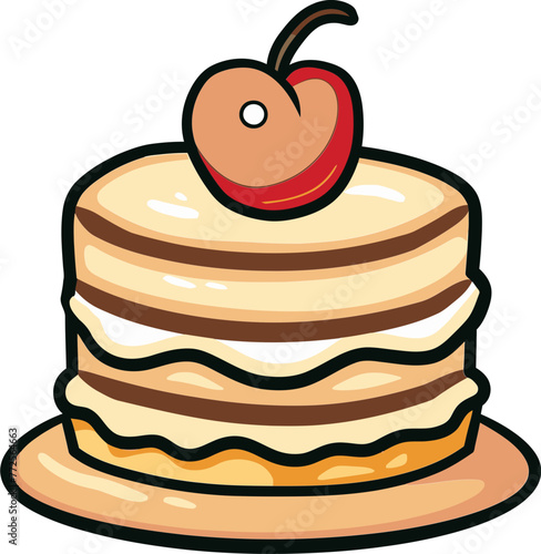 Vectorized Delicacies Crafting Designing and Creating Irresistible Tempting and Delicious Cake Designs with Precision Expertise and Attention to Detail that Evoke Emotion and Wonder Inspire Creativi