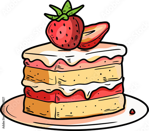Vectorized Delicacies Crafting Designing and Creating Irresistible Tempting and Delicious Cake Designs with Precision Expertise and Attention to Detail that Evoke Emotion and Wonder Inspire Creativi