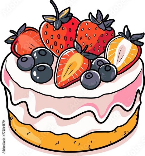 Vectorized Delicacies Crafting Designing and Creating Irresistible Tempting and Delicious Cake Designs with Precision Expertise and Attention to Detail that Evoke Emotion and Wonder Inspire Creativi