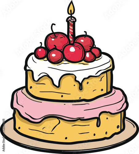 Vectorized Delicacies Crafting Designing and Creating Irresistible Tempting and Delicious Cake Designs with Precision Expertise and Attention to Detail that Evoke Emotion and Wonder Inspire Creativi