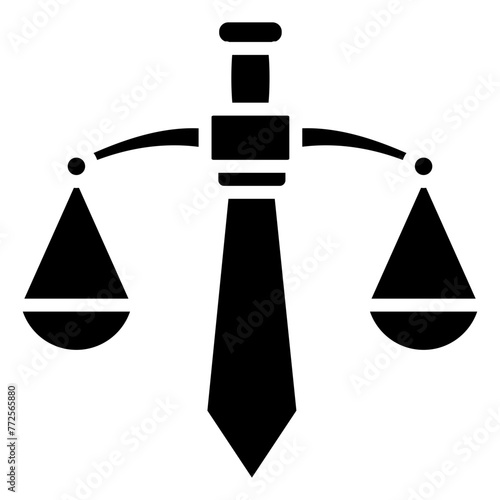 Law Sword Icon Element For Design