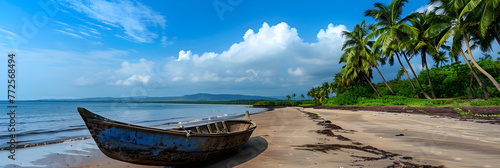 Tranquil Allure of the Konkan Coast: A Perfect Blend of Serene Seascape, Verdant Flora, and Rich Culture photo