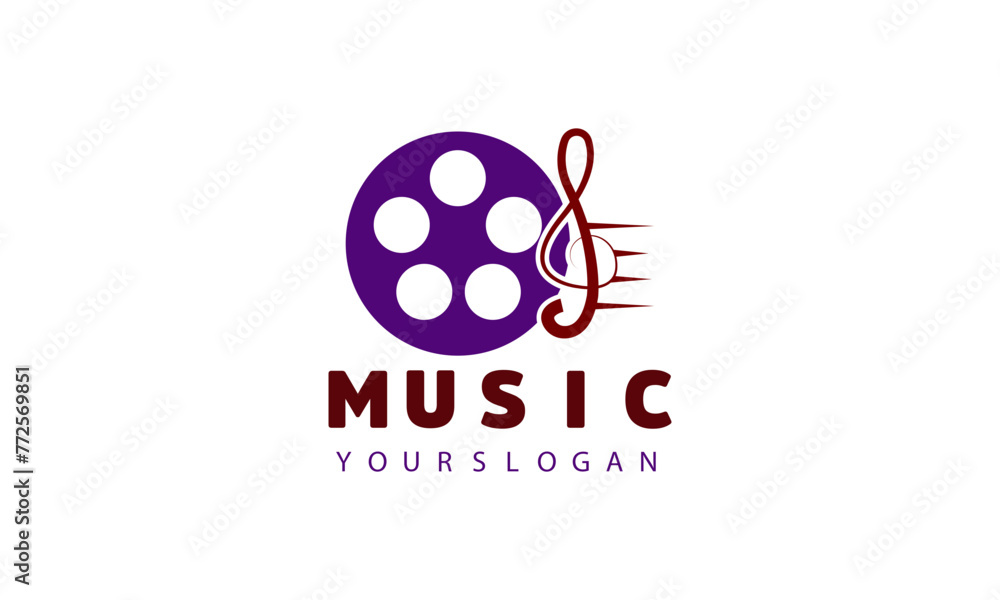 cREATIVE MODERN Play Audio logo design template,. cREATIVE MODERN Play Audio logo design template,.