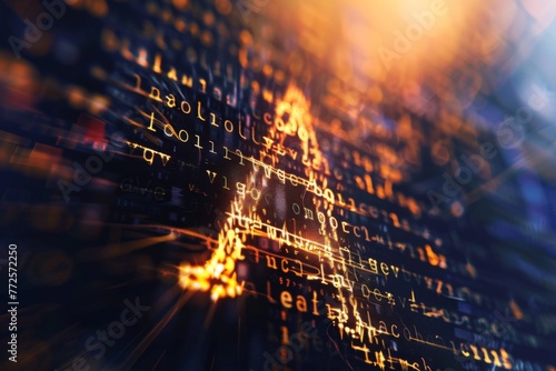 Wallpaper Mural Close Up of Computer Screen Showing Numbers Torontodigital.ca