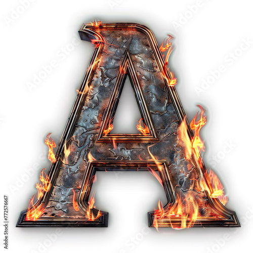 "Feuer und Buchstaben: Künstlerisch Geschmiedete Freiheit. Hol dir deinen eigenen Stil mit unseren metallisch brennenden Buchstaben!"