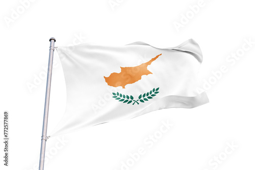 Obraz na płótnie cyprus cypriot flag waving
