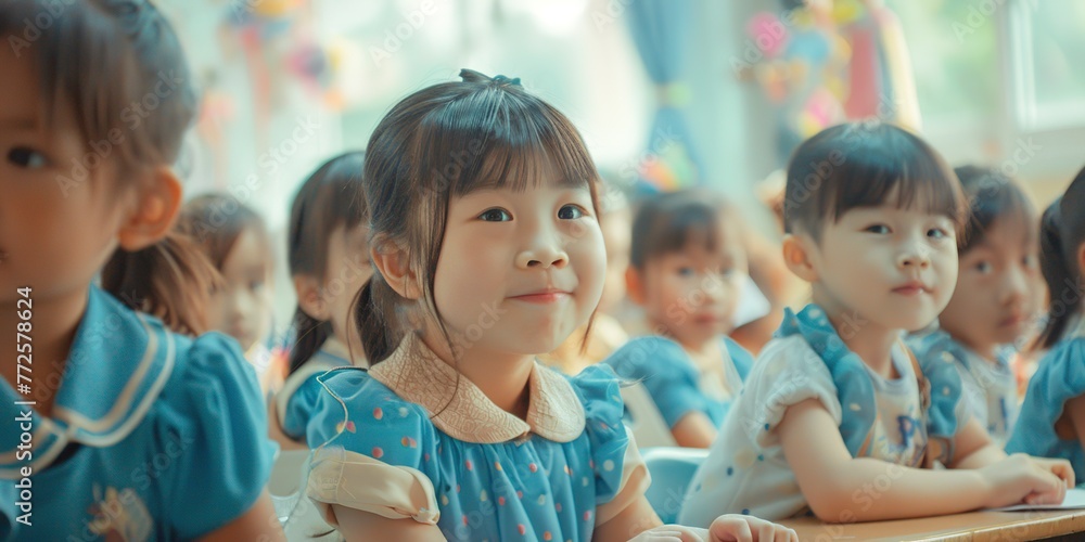 asian kindergarten learns to read and write asian kindergarten learns to read and write
