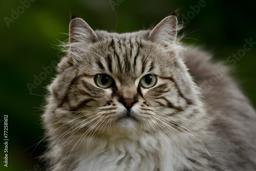 Wallpaper Mural Turkish Angola cats close up portrait showcases advanced technology capture Torontodigital.ca