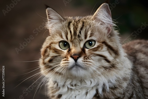 Turkish Angola cats close up portrait showcases advanced technology capture © Jawed Gfx