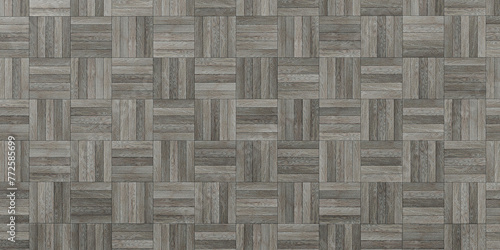 Seamless wood gray parquet texture or background. 
