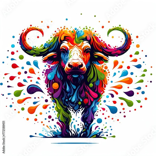 Isolated Colorful Animal on a Clear PNG Canvas  Generative AI
