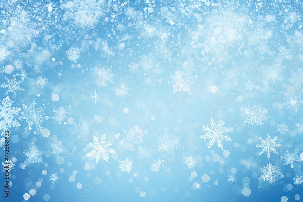 Winter Wonderland Snowflake Background Design