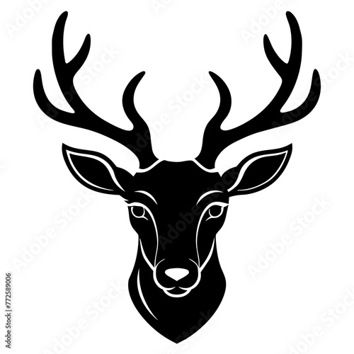 Exquisite Deer Head Vector Graphics for Your Design Needs © Mosharef ID:#6911090