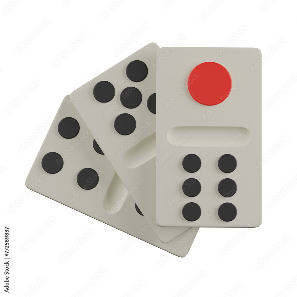 3d render Domino illustration 3d render Domino illustration