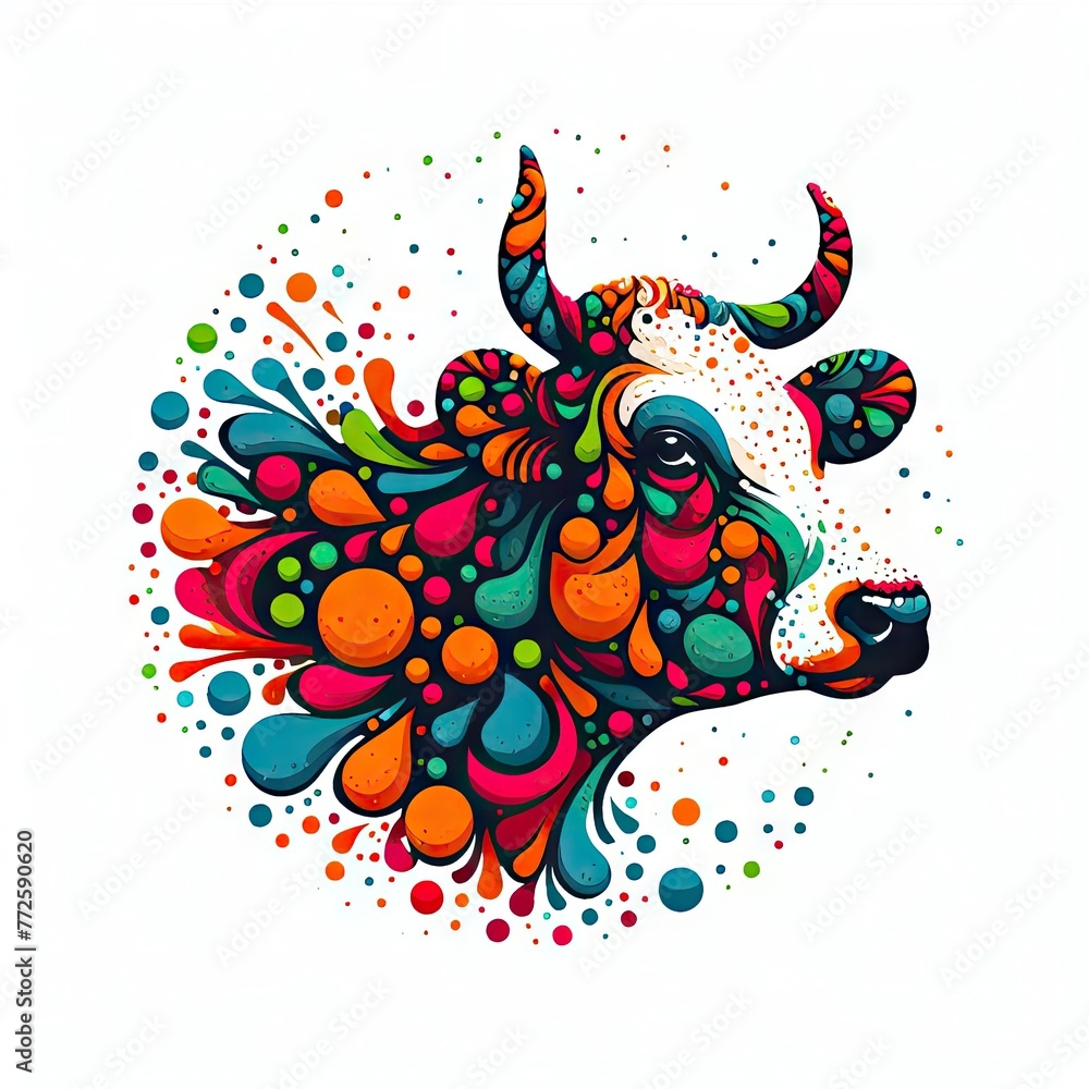 Obraz premium Isolated Colorful Animal on a Clear PNG Canvas, Generative AI