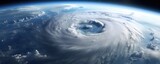 Majestic Aerial View of a Cyclone from Space