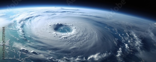 Majestic Hurricane Viewed from Outer Space