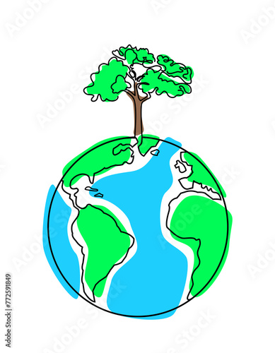 Concept of saving planet earth. Clean planet.