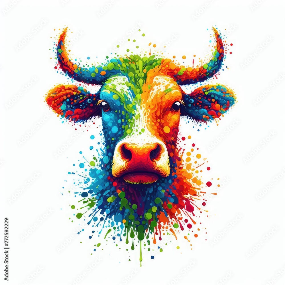 Fototapeta premium Isolated Colorful Animal on a Clear PNG Canvas, Generative AI