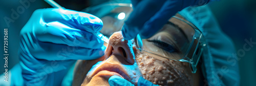 Effective Keloid Scar Treatment Illustrating Modern Medical Procedures photo