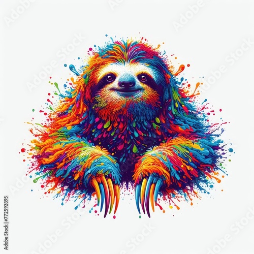 Isolated Colorful Animal on a Clear PNG Canvas, Generative AI photo