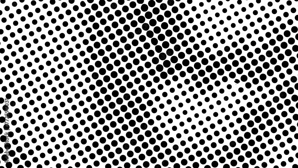 Black and white halftone. Computer generated 3d render