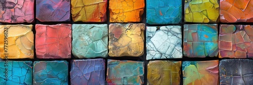 colorful stone blocks