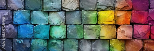 colorful stone blocks